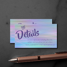 Whimsical Wisps | Holo Fairy Pastel Ombre Website Begleitkarte