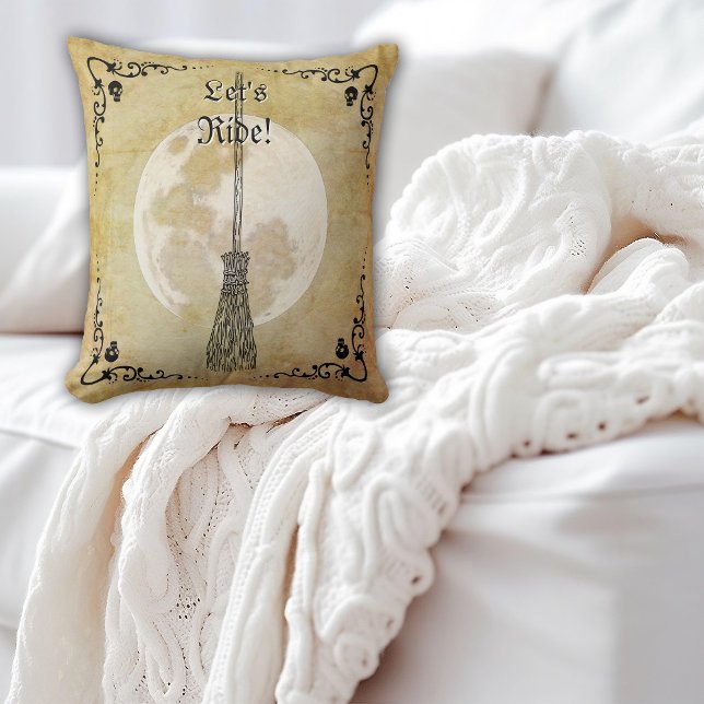 Whimsical Witchy Full Moon Kissen (Von Creator hochgeladen)