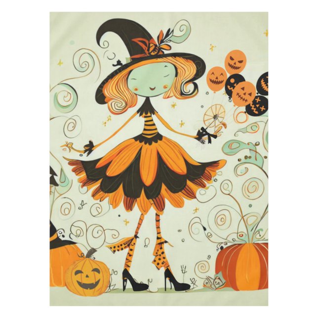 whimsical/witz/kürbis/fall tischdecke (Vorderseite)