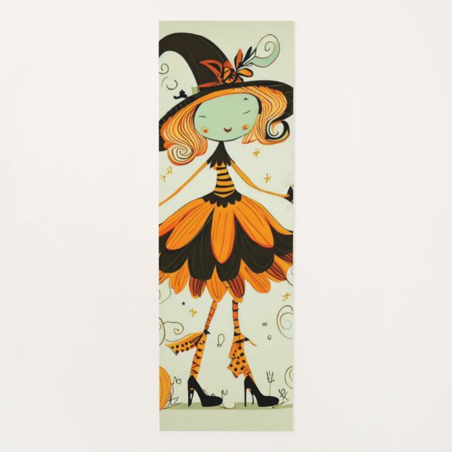whimsical/witz/kürbis/fall yogamatte (Vorderseite)