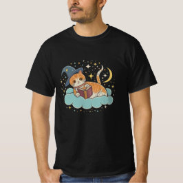 Whimsical Wizard Cat T-Shirt