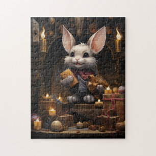 Whimsical Wonder: Bunny Gift Giver Puzzle