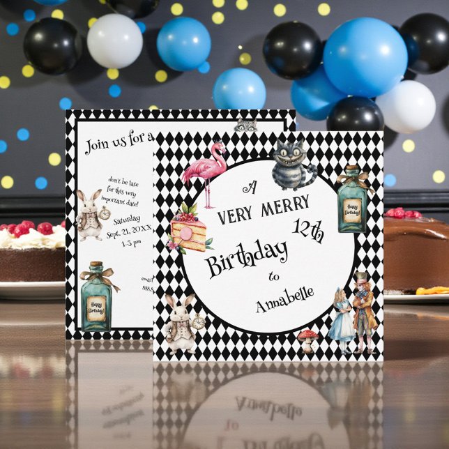 Whimsical Wonderland Birthday Party Einladung (Von Creator hochgeladen)