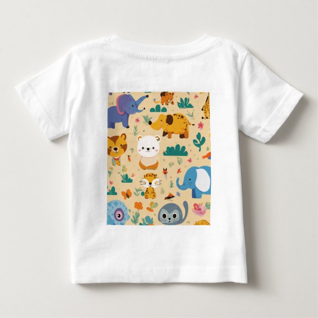 Whimsical Wonderland Kids's Printkleid Baby T-shirt (Rückseite)