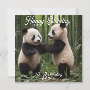 Whimsical Wonders: Baby Pandas spielt im Wald