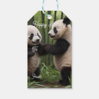 Whimsical Wonders: Baby Pandas spielt im Wald