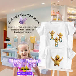 Whimsical Wonders Baby Short Sleeve ABC T - Shirt