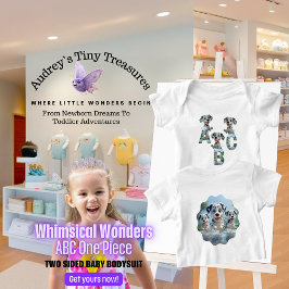 Whimsical Wonders Baby Short Sleeve Bodysuit Baby Strampler