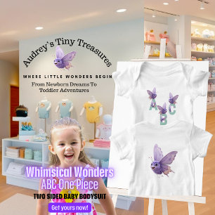 Whimsical Wonders Baby Short Sleeve Bodysuit Strampler
