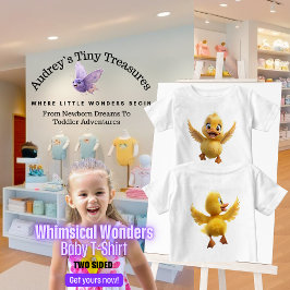 Whimsical Wonders Baby Short Sleeve Duck T - Shirt