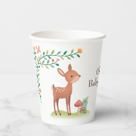 Whimsical Woodland Animals Baby Dusche Pappbecher