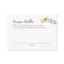 Whimsical Woodland Animals Diaper Raffel