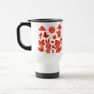 Whimsical Woodland Animals Sun Travel Mug Reisebecher