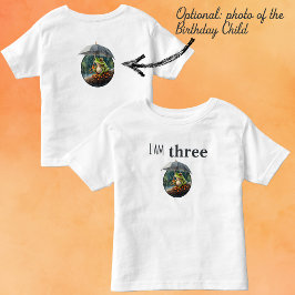 Whimsical Woodland Cottagecore Frosch Birthday Age T-Shirt