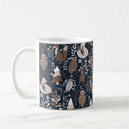 Whimsical Woodland Creatures Pattern Kaffeetasse