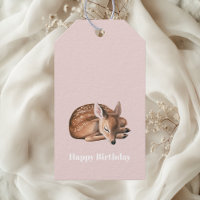 Whimsical Woodland Deen Birthday Pink