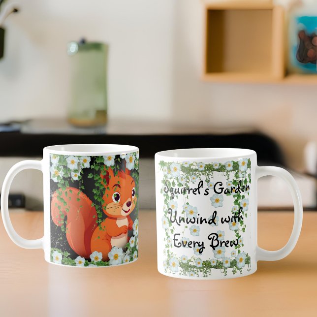 Whimsical Woodland Eichhörnchen-Tasse Kaffeetasse (Von Creator hochgeladen)
