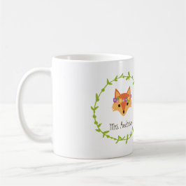 Whimsical Woodland Foxes Mr. and Mrs. Bride's Tasse