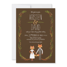 Whimsical Woodland Foxes Wedding