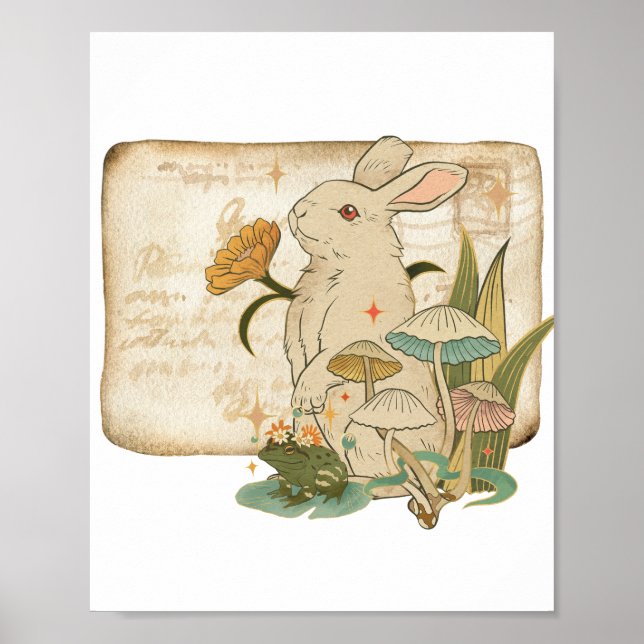 Whimsical Woodland Friends Poster (Vorne)