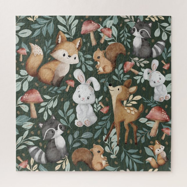 Whimsical Woodland Friends Puzzle (Vertikal)