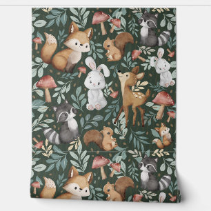 Whimsical Woodland Friends Tapete