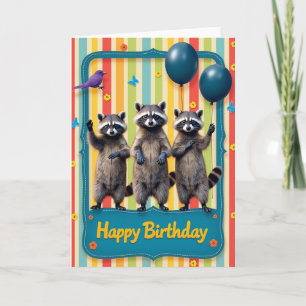 Whimsical Woodland Geburtstagskarte Karte