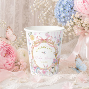 Whimsical Woodland-Tiere Mädchen-Baby-Party Pappbecher