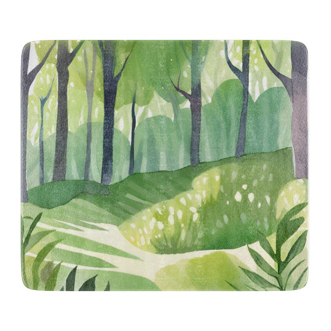 Whimsical Woods | Waldwasserwelt Schneidebrett (Vorderseite)