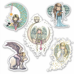 Whimsical World Stickers Angels Fairies Niedlich! Aufkleber