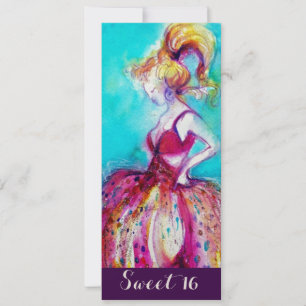 WHIMSICAL YOUNG MIRL SWEET 16 GEBURTSTAG PARTY EINLADUNG