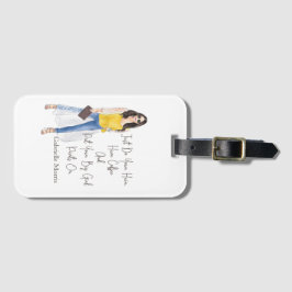 Whimsical Zitat "Holen Sie Ihre großen Girl Pants Gepäckanhänger