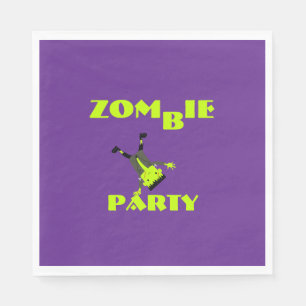 Whimsical Zombie Party Halloween-Party Serviette