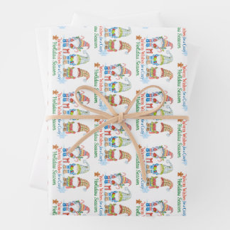 Whimsicale wishes for  cozy holiday season geschenkpapier set