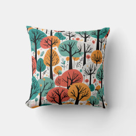 Whimsicaler Baum-Wurf-Kissen Kissen