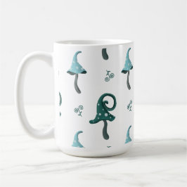 Whimsicaler Blaupilz-Muster-Becher Kaffeetasse