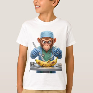 Whimsicaler Chirurg-Affe führt kritische Operation T-Shirt