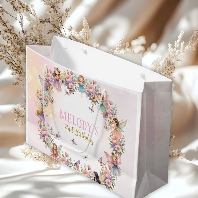 Whimsicaler Feengarten zum 2. Geburtstag  Große Geschenktüte (Von Creator hochgeladen)