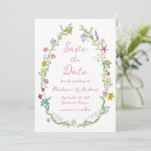 Whimsicaler Garten-Wildblumen-Hochzeit