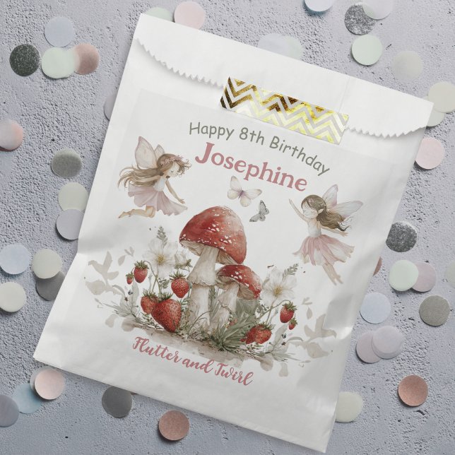 whimsicaler Geburtstag im Garten mit Schmetterling Geschenktütchen (Von Creator hochgeladen)