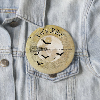 Whimsicaler Hexen-Vollmond Button