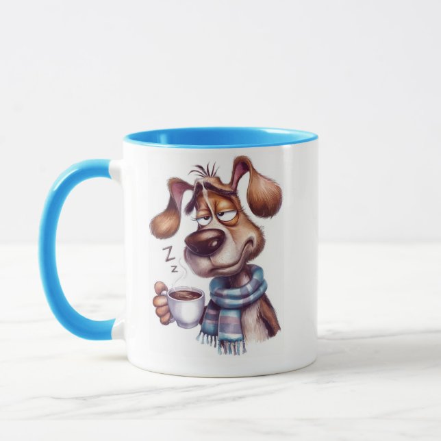 Whimsicaler Hund Tasse (Links)