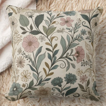 Whimsicaler klassischer Tapeten-Blumenschmuck