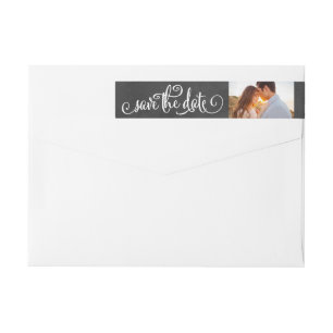 Whimsicaler Kreide-Foto-Save-the-Date-Adresse
