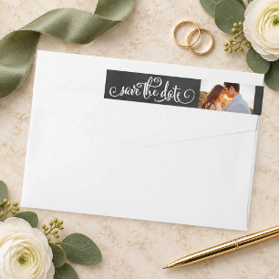 Whimsicaler Kreide-Foto-Save-the-Date-Adresse