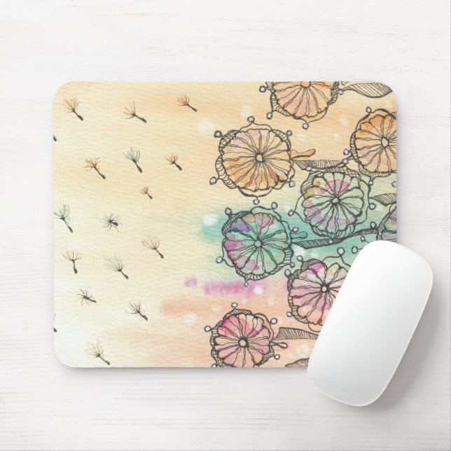 Whimsicaler Löwenzahn-Wiese Mousepad (Mit Mouse)