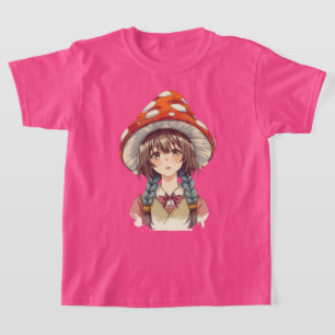 Whimsicaler Pilzhut Fantasy-Natur-Design T-Shirt