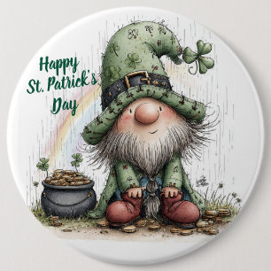 Whimsicaler St. Patrick's Day Gnom Button