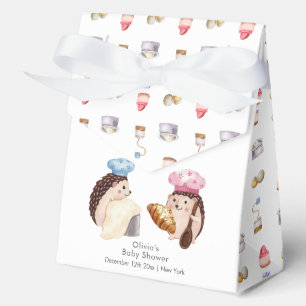 Whimsicaler süßer Igel-Konditor-Babyshower Geschenkschachtel