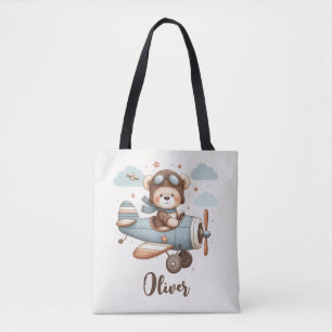 Whimsicaler Teddybär-Pilot Personalisiert